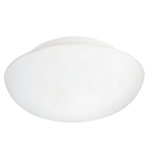 Ella væg og loftlampe med Opal Hvid glasskærm og Hvid metal, MAX 2x60W E27, diameter 35 cm, højde 12,7 cm.